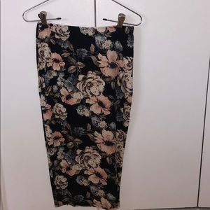 A’GACI Floral Pencil Skirt